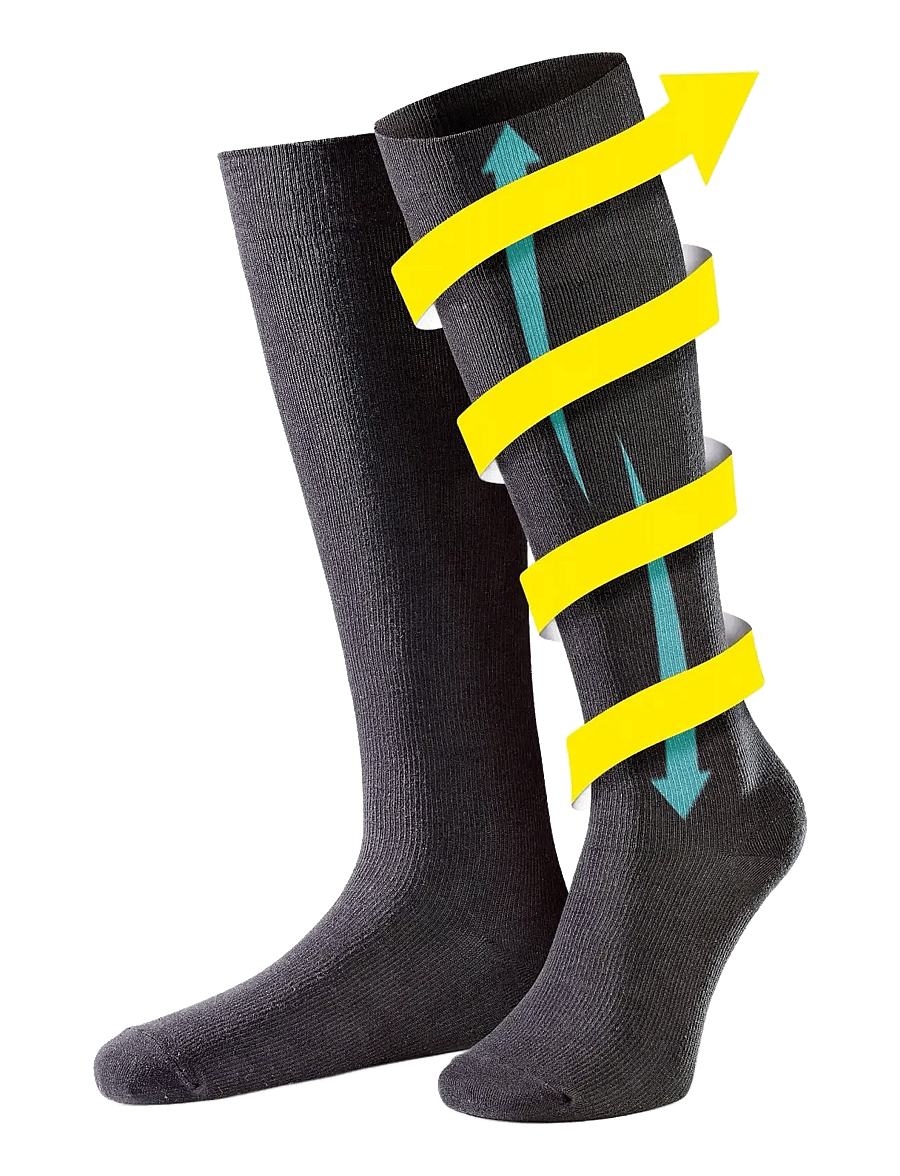 Go Travel - Flight Socks Black (M) - accessoires für reisekomfort - black - 1