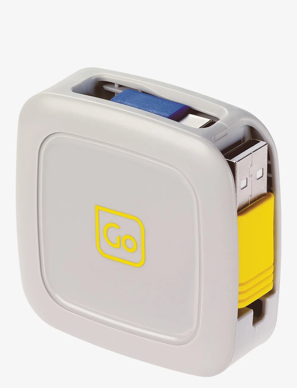 Go Travel - 3 in 1 Retractable Connector Cable (1M) - shop efter anledning - white - 1