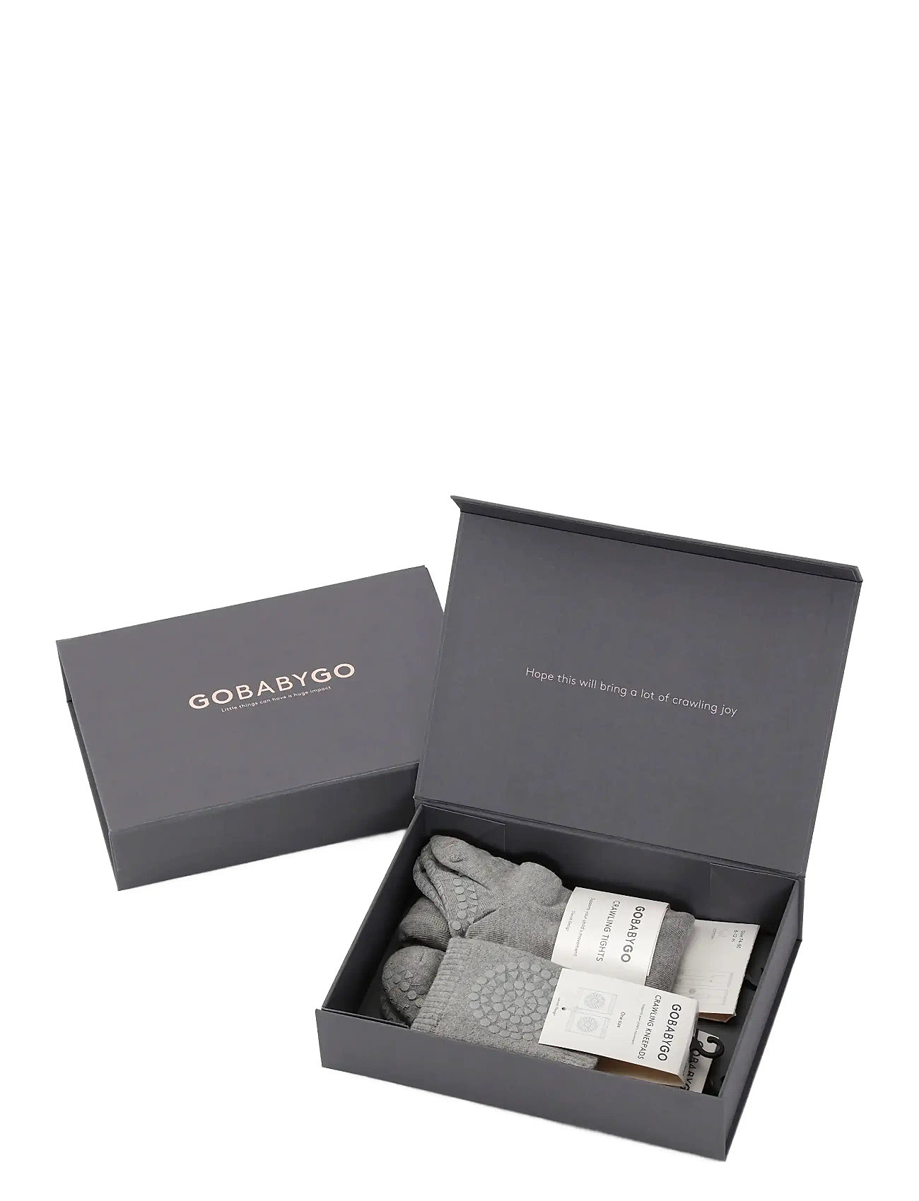 GObabyGO Crawling Starter Kit Grey Melange str. 12-18 mdr
