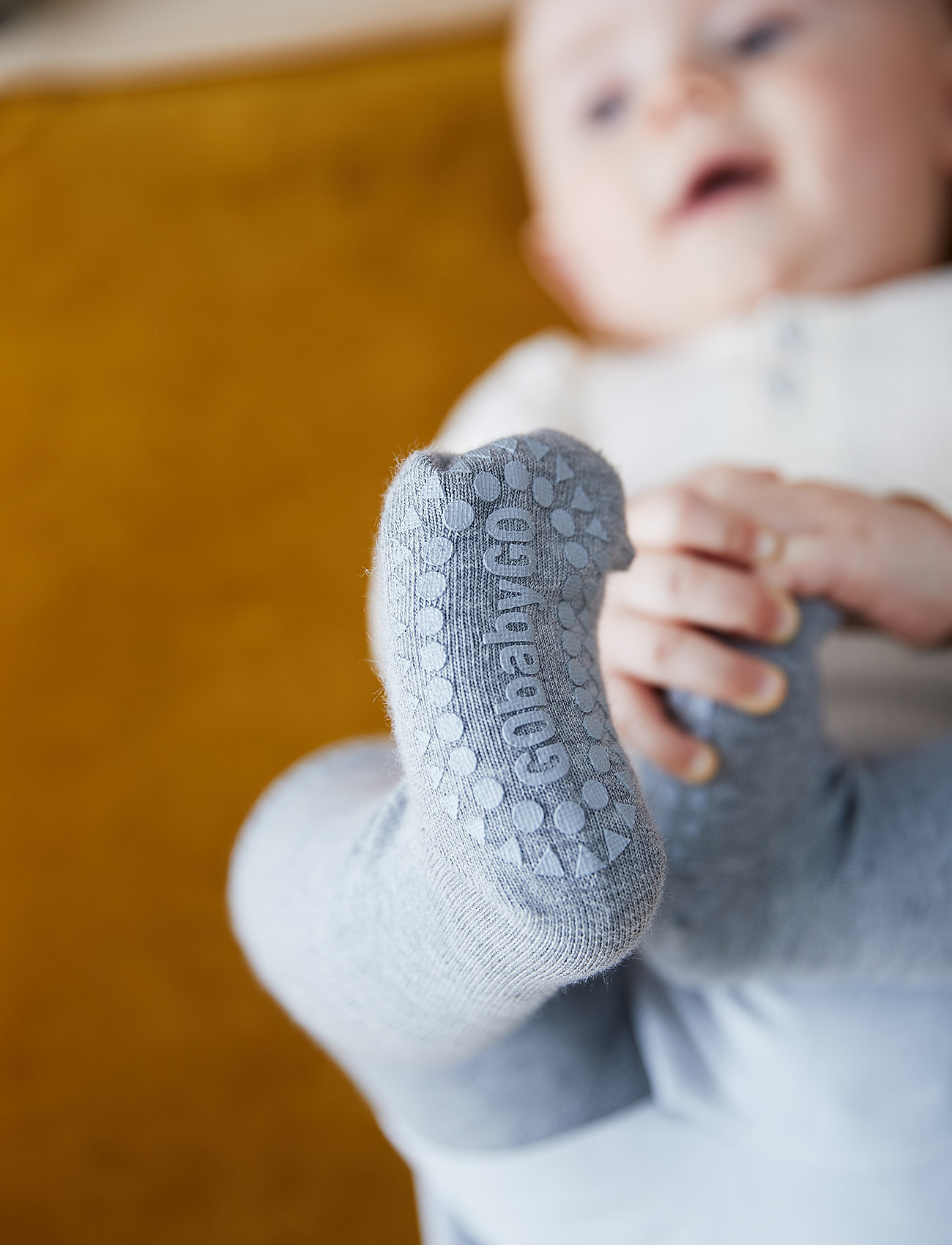GoBabyGo - Crawling tights - tights - grey melange - 3