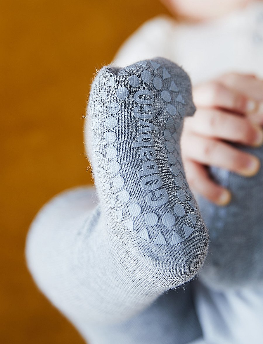 GoBabyGo - Crawling tights - strumpfhosen - grey melange - 4
