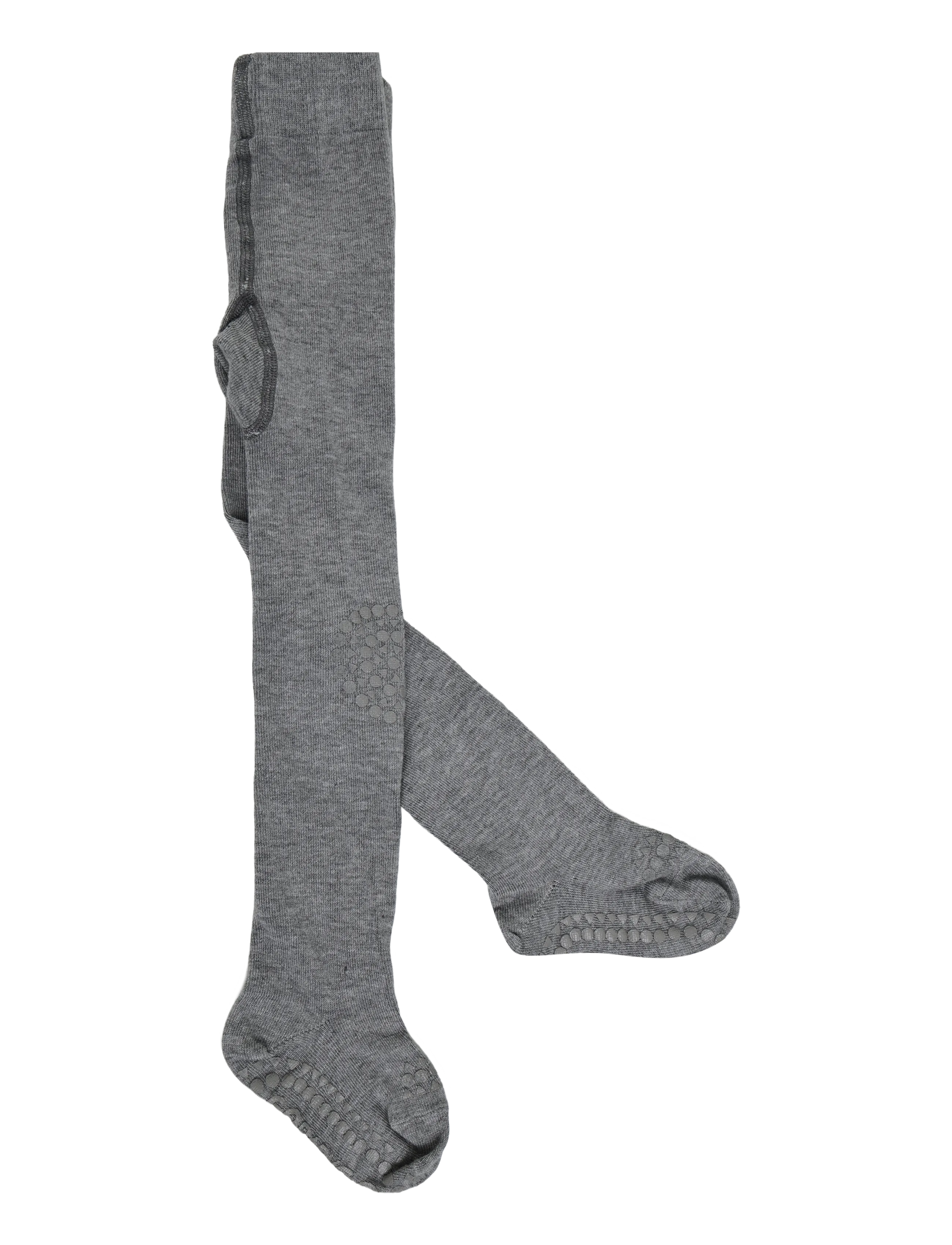 GoBabyGo Crawling tights - cotton - Kläder - GREY MELANGE / grey