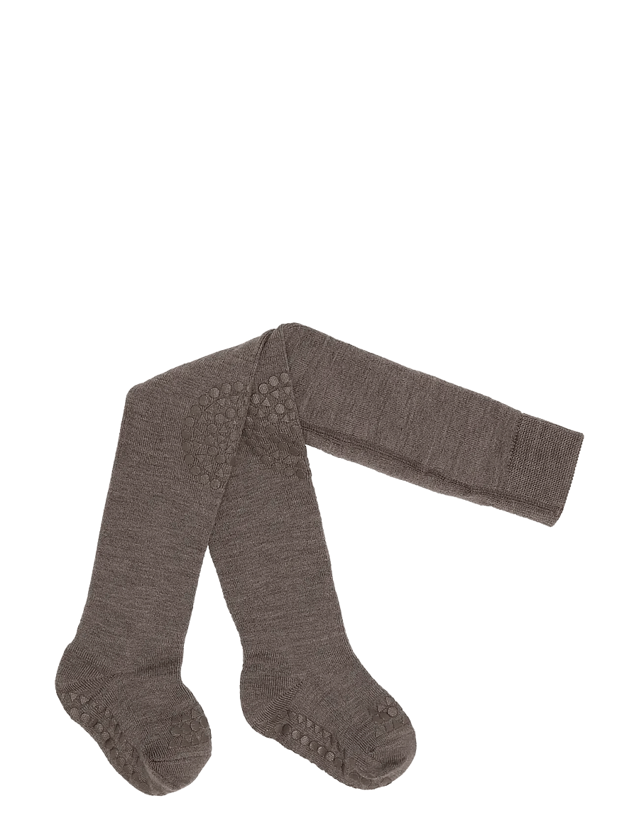 GoBabyGo - Crawling tights - merino wool - sukkpüksid - brown melange - 0