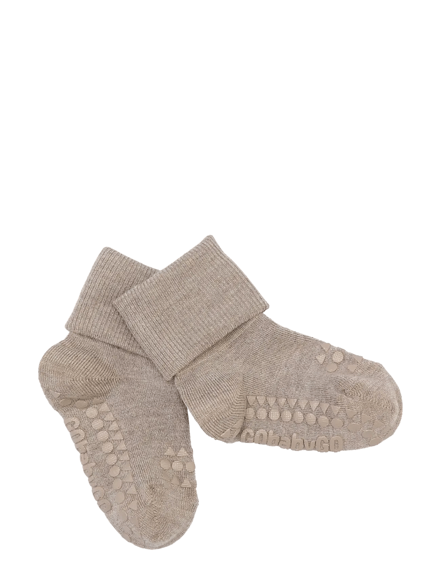 GoBabyGo - Non-Slip socks viscose-bamboo - libisemisvastased sokid - sand - 0