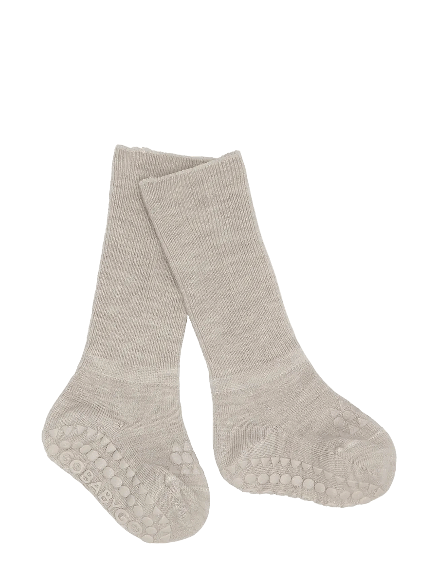 GoBabyGo - Non-Slip socks - merino wool - libisemisvastased sokid - sand - 1