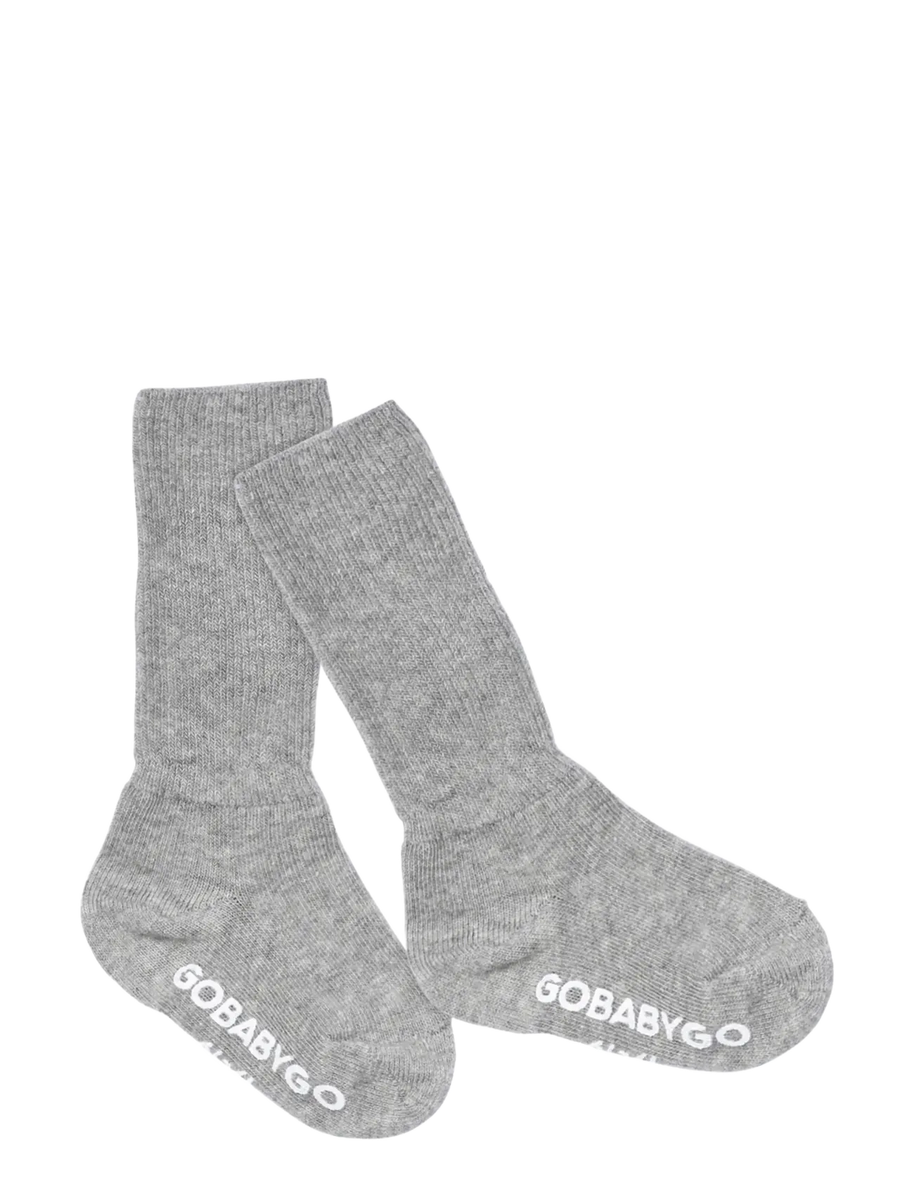 GoBabyGo - Non-Slip socks- cotton - libisemisvastased sokid - grey melange - 1
