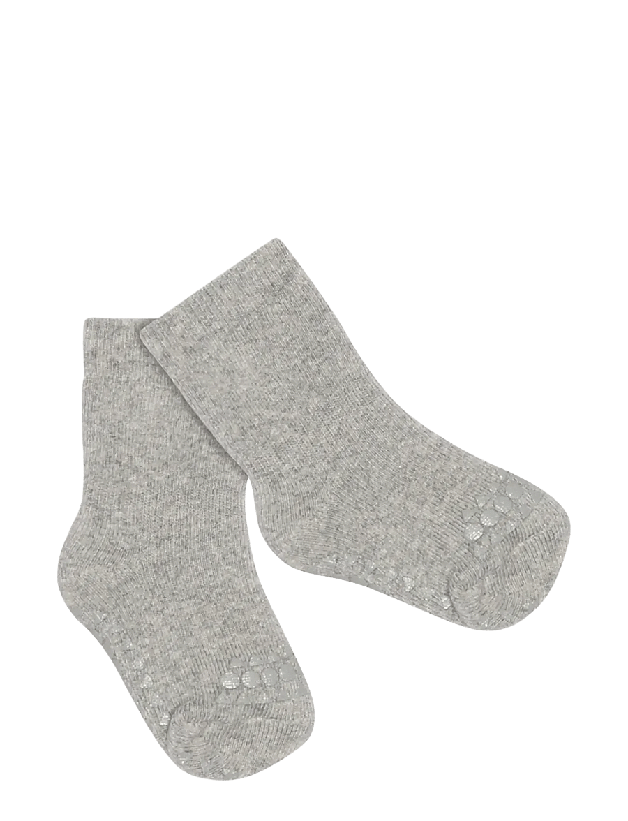 GoBabyGo - Terry socks - cotton - libisemisvastased sokid - grey melange - 0