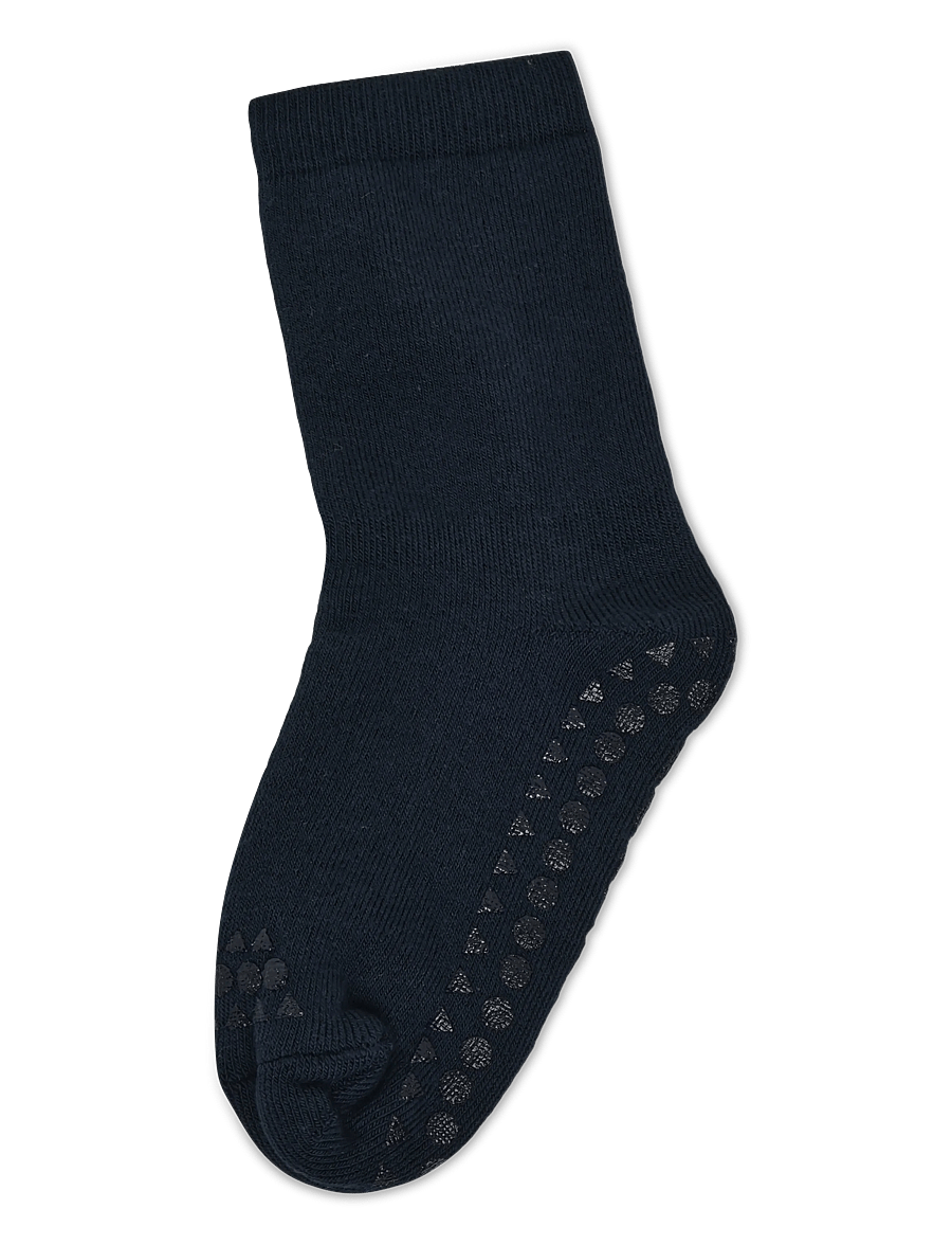 GoBabyGo - Terry socks - cotton - skridsikre sokker - navy blue - 0