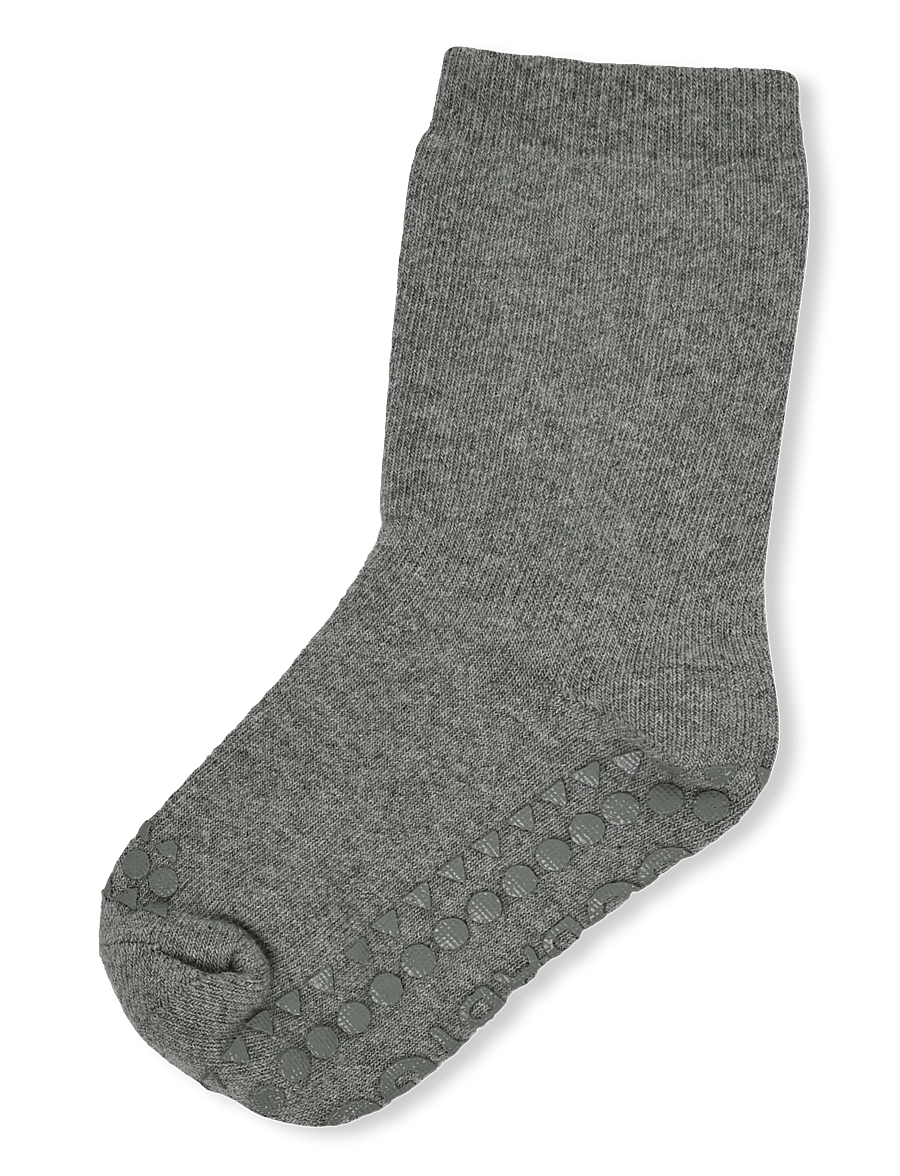 GoBabyGo - Wool socks - anti-slip - anti-rutsch socken - light brown melange - 0