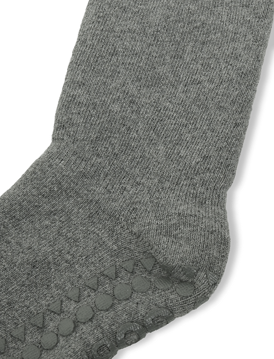 GoBabyGo - Wool socks - anti-slip - anti-rutsch socken - light brown melange - 2