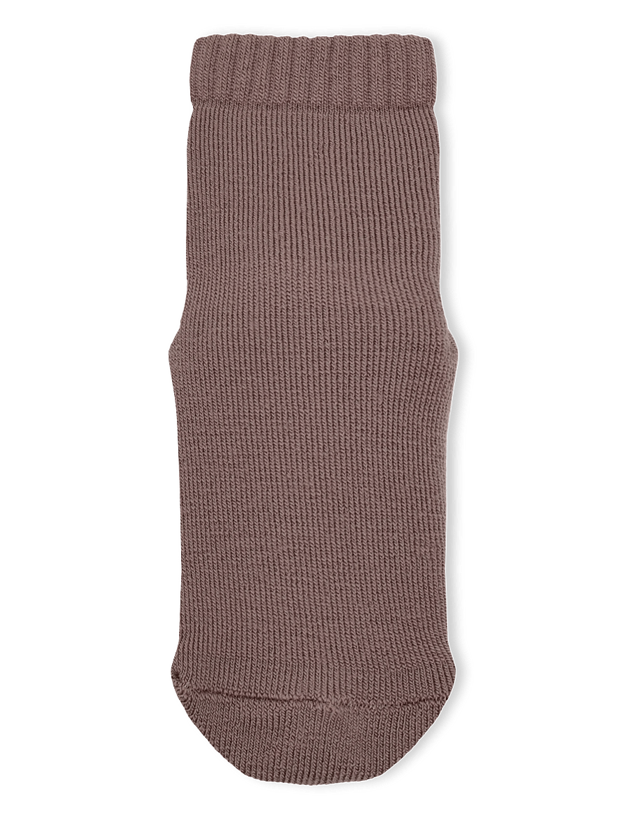 GoBabyGo - Wool socks - anti-slip - neslystančios kojinės - woodrose - 0