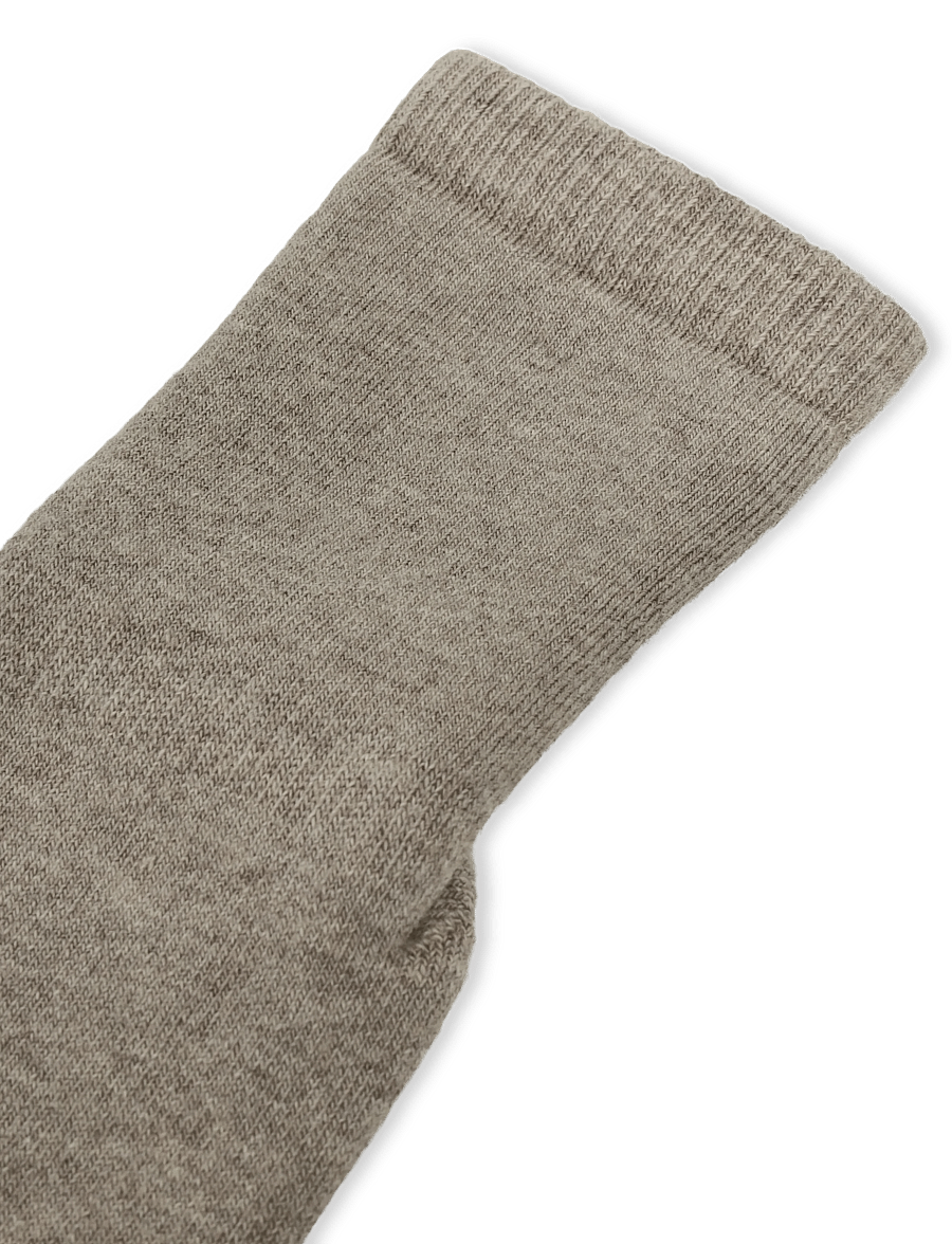 GoBabyGo - Cotton socks - anti-slip - skridsikre sokker - light brown melange - 2