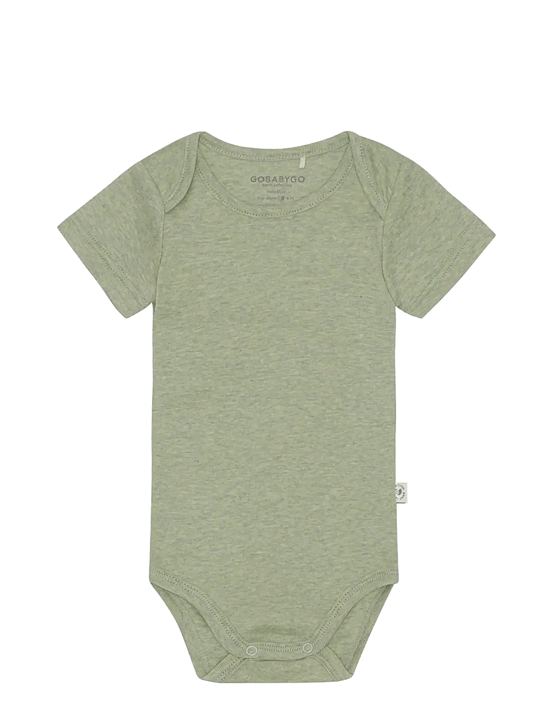 GoBabyGo - Hazel Body Short Sleeve - kurzärmelige bodys - leaf - 0