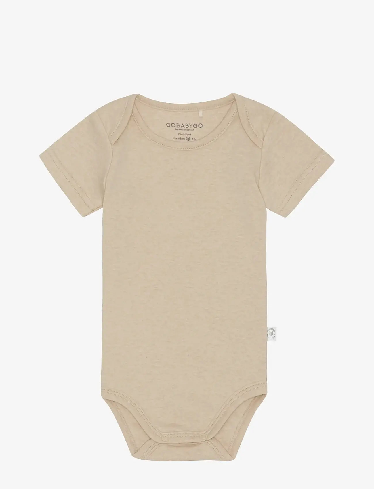 GoBabyGo - Hazel Body Short Sleeve - kortærmede bodyer - oat - 1