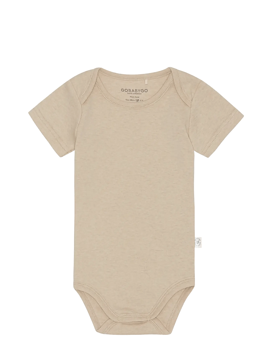 GoBabyGo - Hazel Body Short Sleeve - kurzärmelige bodys - oat - 1