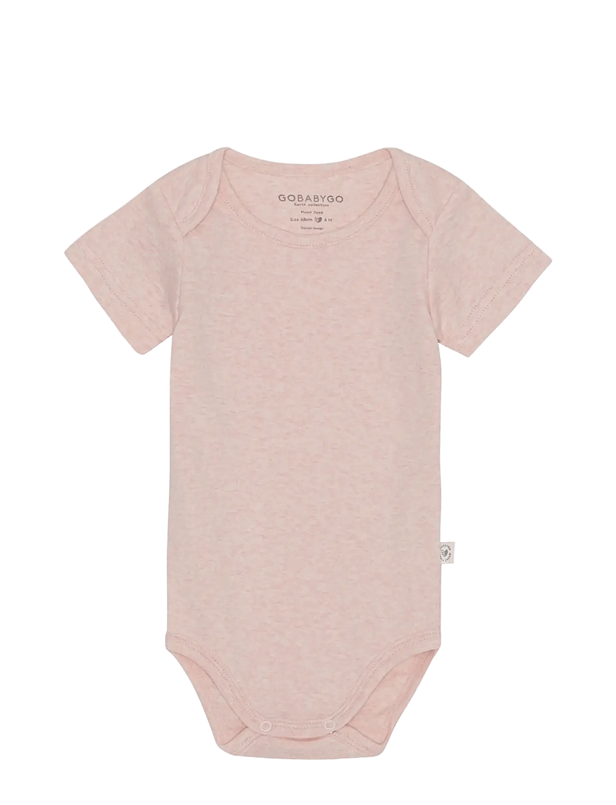 GoBabyGo - Hazel Body Short Sleeve - kortärmade bodies - rose - 1