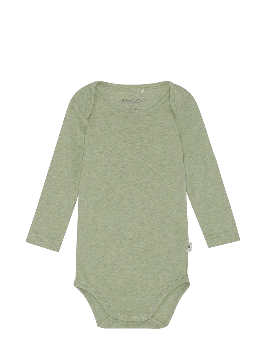 GoBabyGo - Hazel Body Long Sleeve - langärmelige bodys - leaf - 1