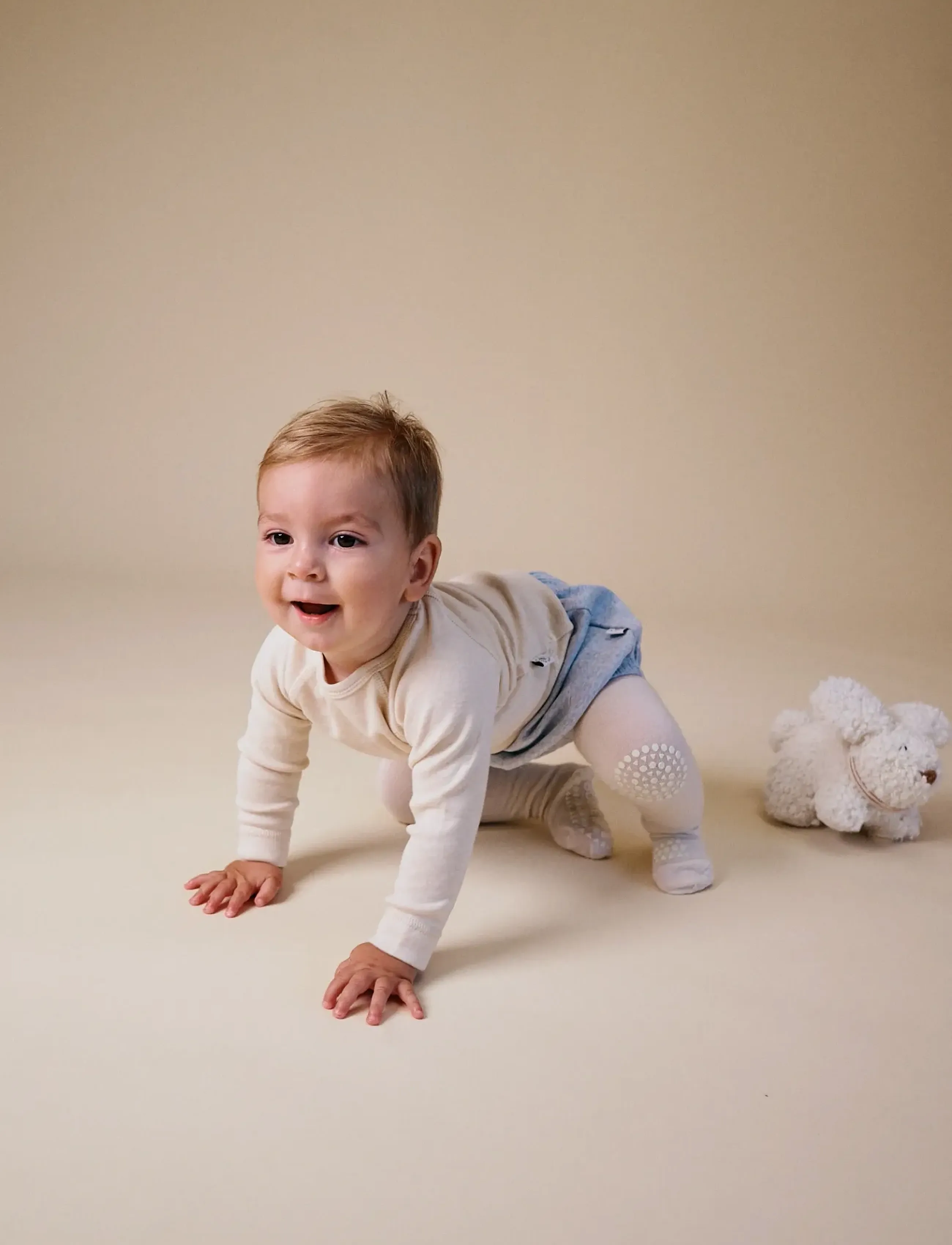 GoBabyGo Hazel Body Long Sleeve, 86, Beige, Bodys > Langærmede, Børn