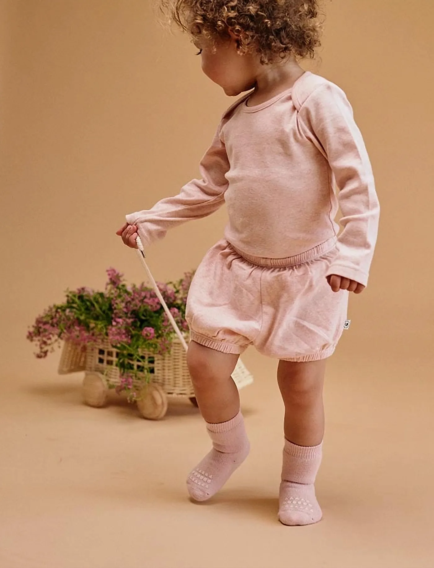 GoBabyGo Elm Blouse, Børn, Baby Langærmet Bluse, Pink, Str: 74