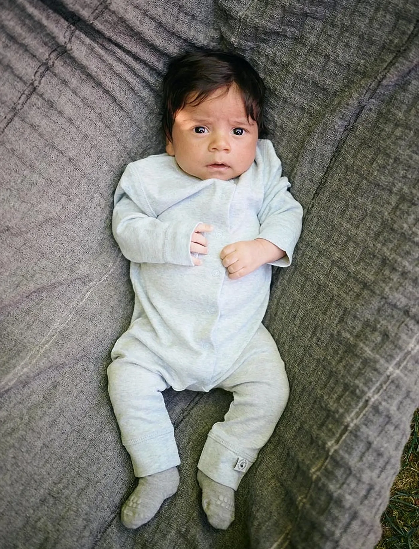 GoBabyGo Oak Onesie, Børn, Baby Heldragt, Blå, Str: 68