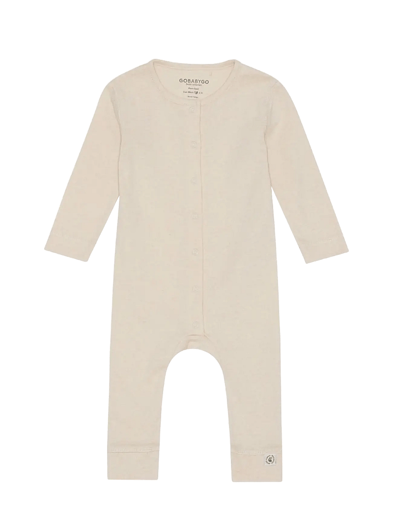GoBabyGo - Oak Onesie - langærmede heldragter - vanilla - 0