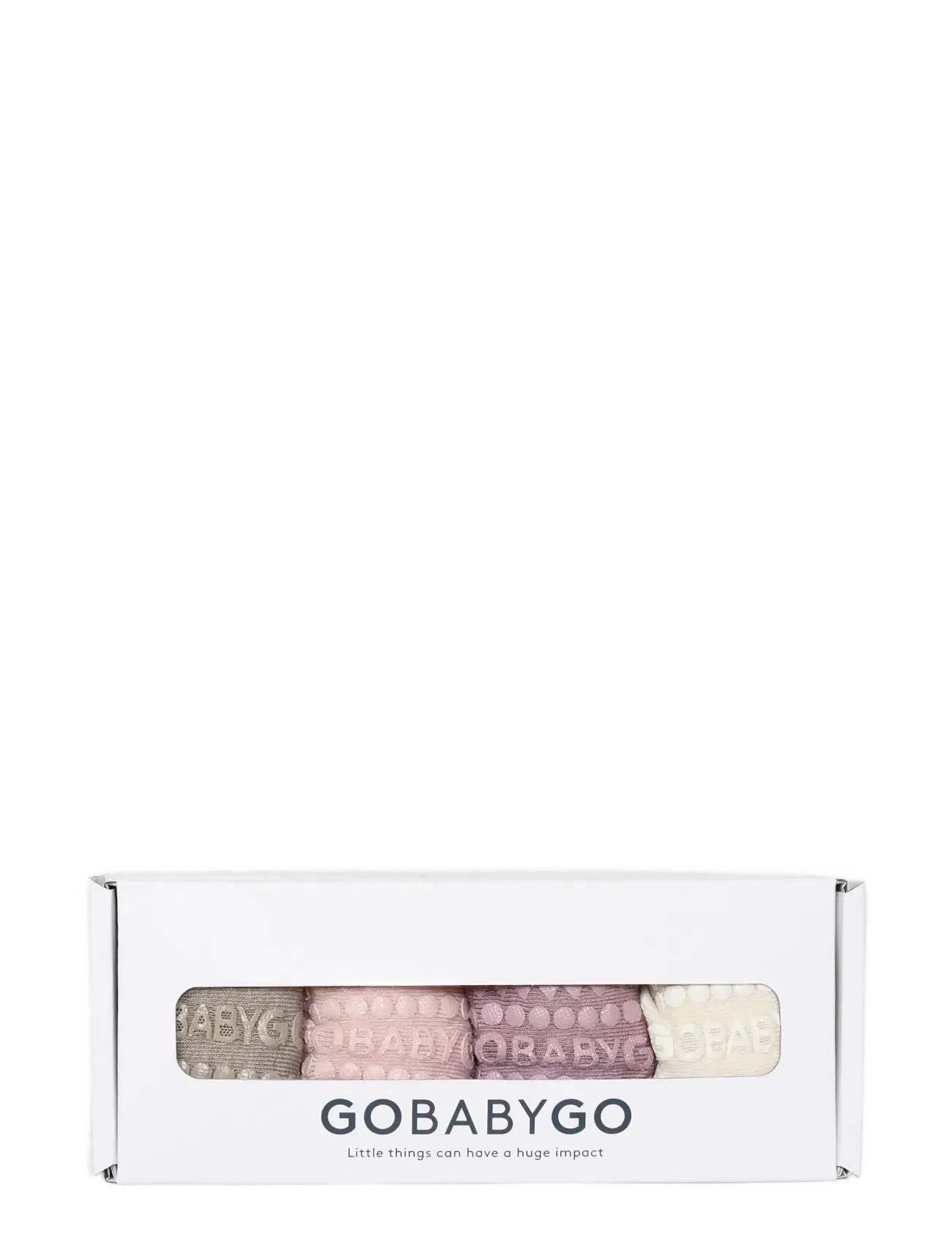 GoBabyGo - Combo box - viscose-bamboo - libisemisvastased sokid - sand/lilac/soft pink/off white - 1