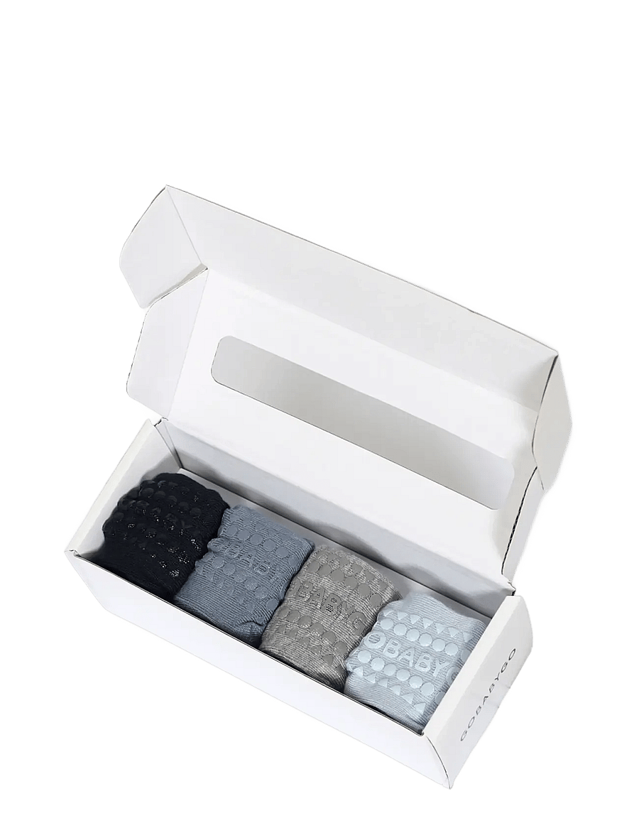 GoBabyGo - Combo box - viscose-bamboo - libisemisvastased sokid - navy/sky blue/grey/stone blue - 0