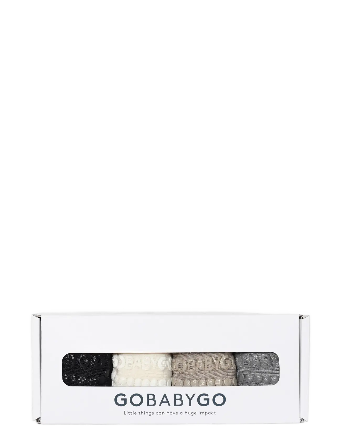 GoBabyGo - Combo box - viscose-bamboo - libisemisvastased sokid - grey/sand/off-white/grey - 1