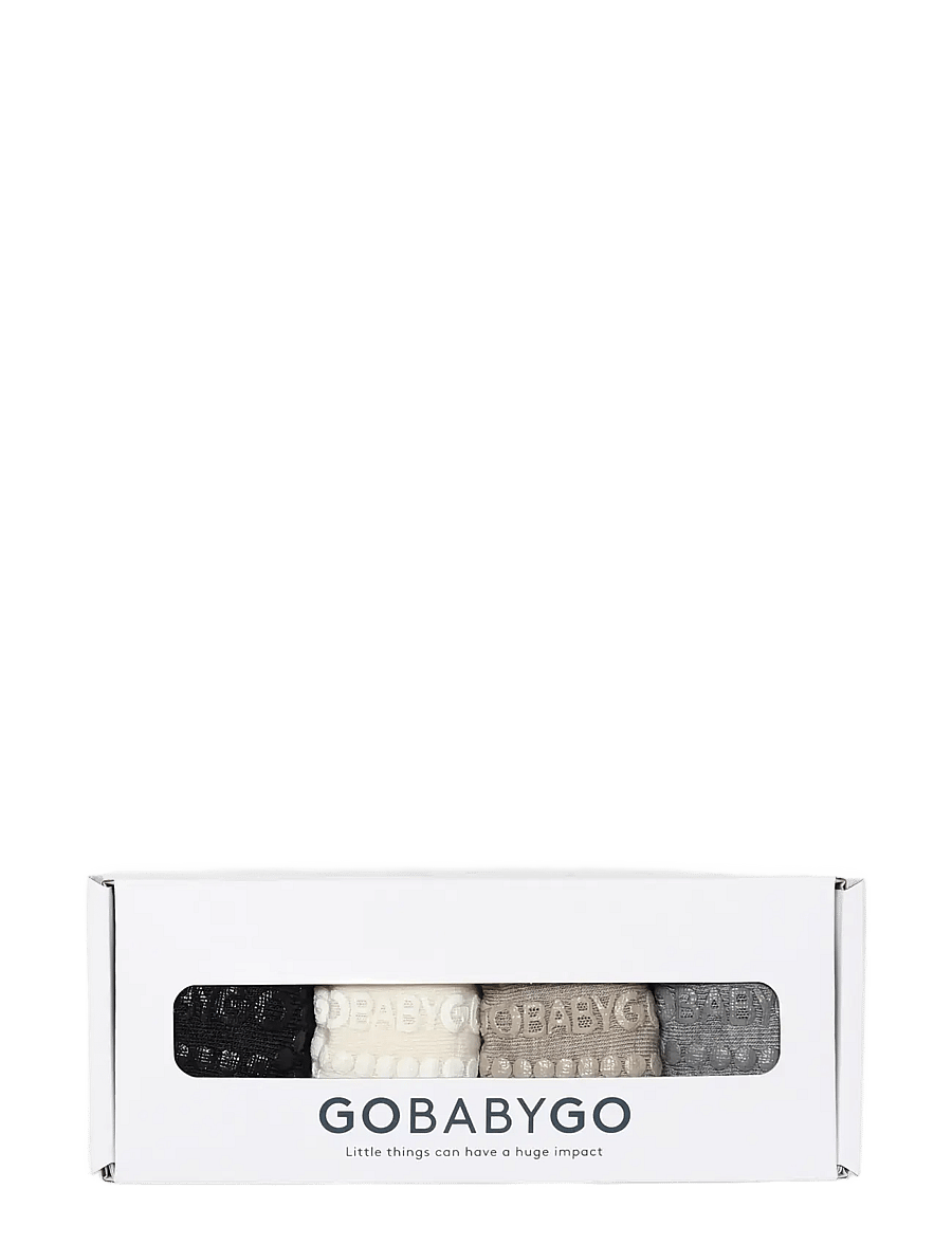 GoBabyGo - Combo box - viscose-bamboo - libisemisvastased sokid - grey/sand/off-white/grey - 1
