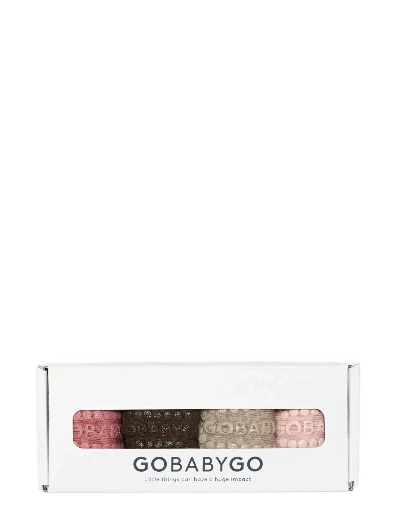 GoBabyGo - Combo box - cotton - libisemisvastased sokid - ash rose/choco/sand/soft pink - 1