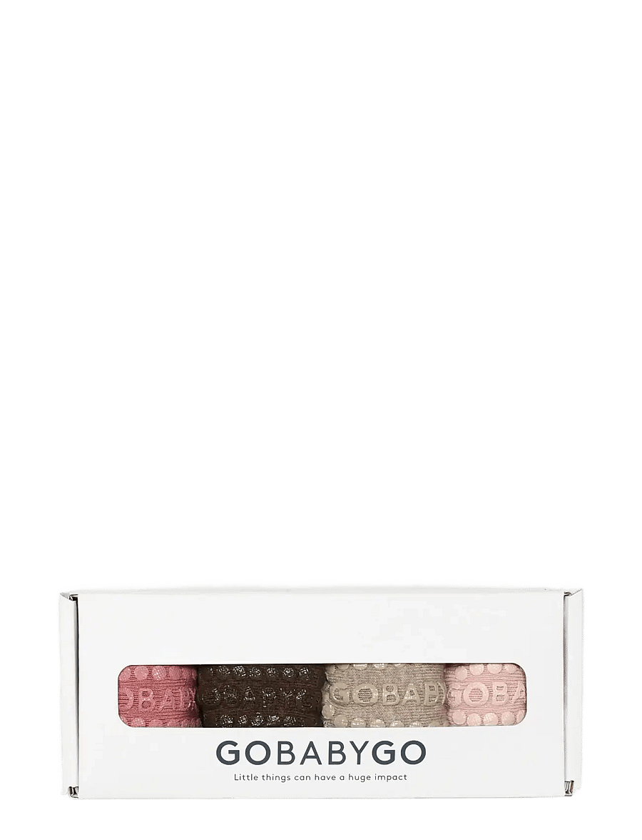 GoBabyGo - Combo box - cotton - libisemisvastased sokid - ash rose/choco/sand/soft pink - 1
