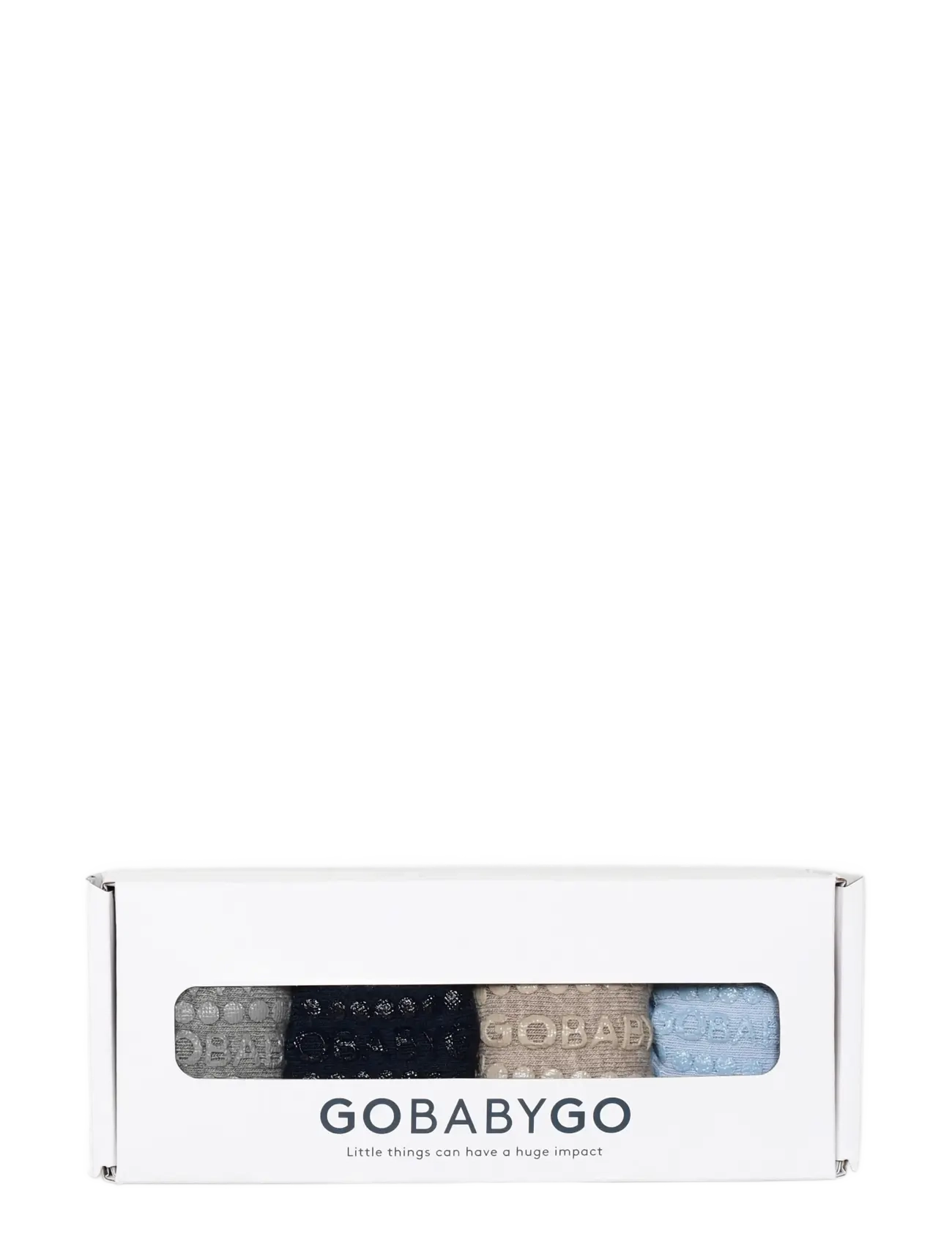 GoBabyGo - Combo box - cotton - libisemisvastased sokid - grey/navy blue/sand/sky blue - 1
