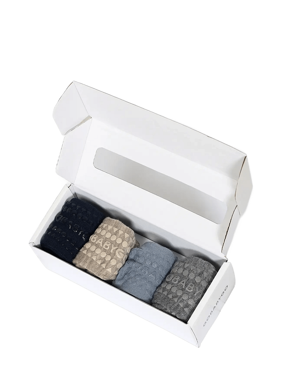GoBabyGo - Combo box - Merino Wool - libisemisvastased sokid - blue/ sand/ blue/grey - 0