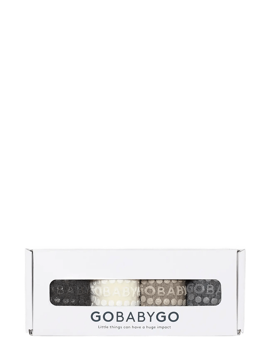 GoBabyGo - Combo box - Merino Wool - anti-rutsch socken - brown/ snow/ sand/ grey - 1