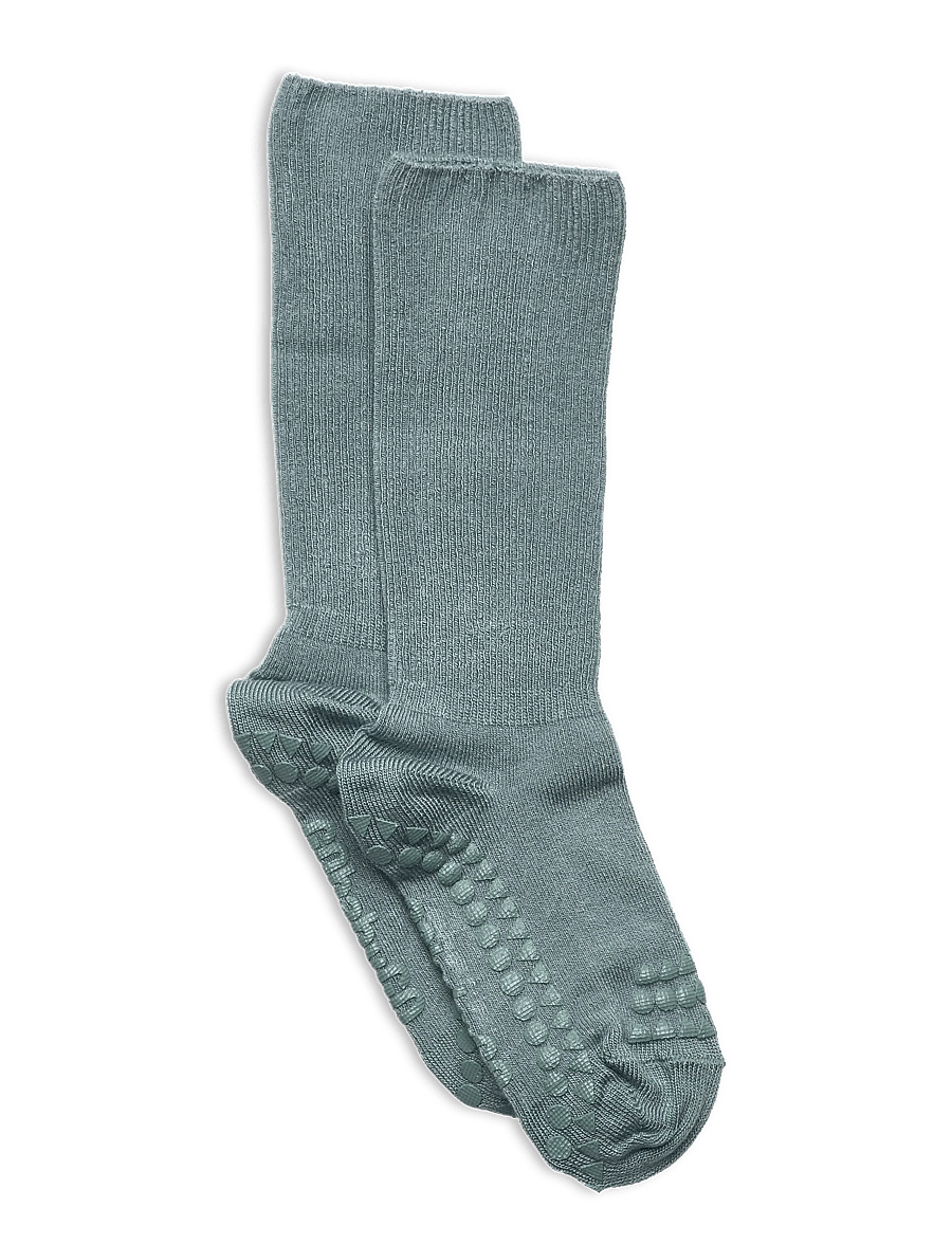 GoBabyGo - Non-slip socks - Bamboo - anti-rutsch socken - dusty blue - 0