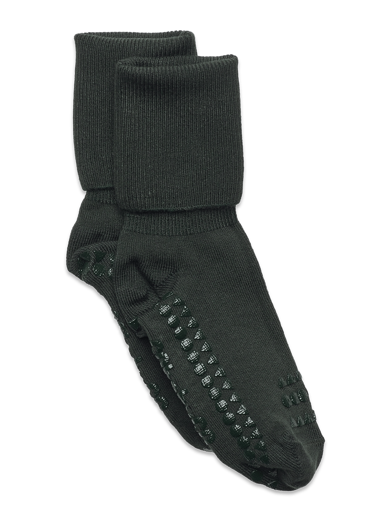 GObabyGO Bamboo Sokker Antislip Forrest Green str. 6-12 mdr