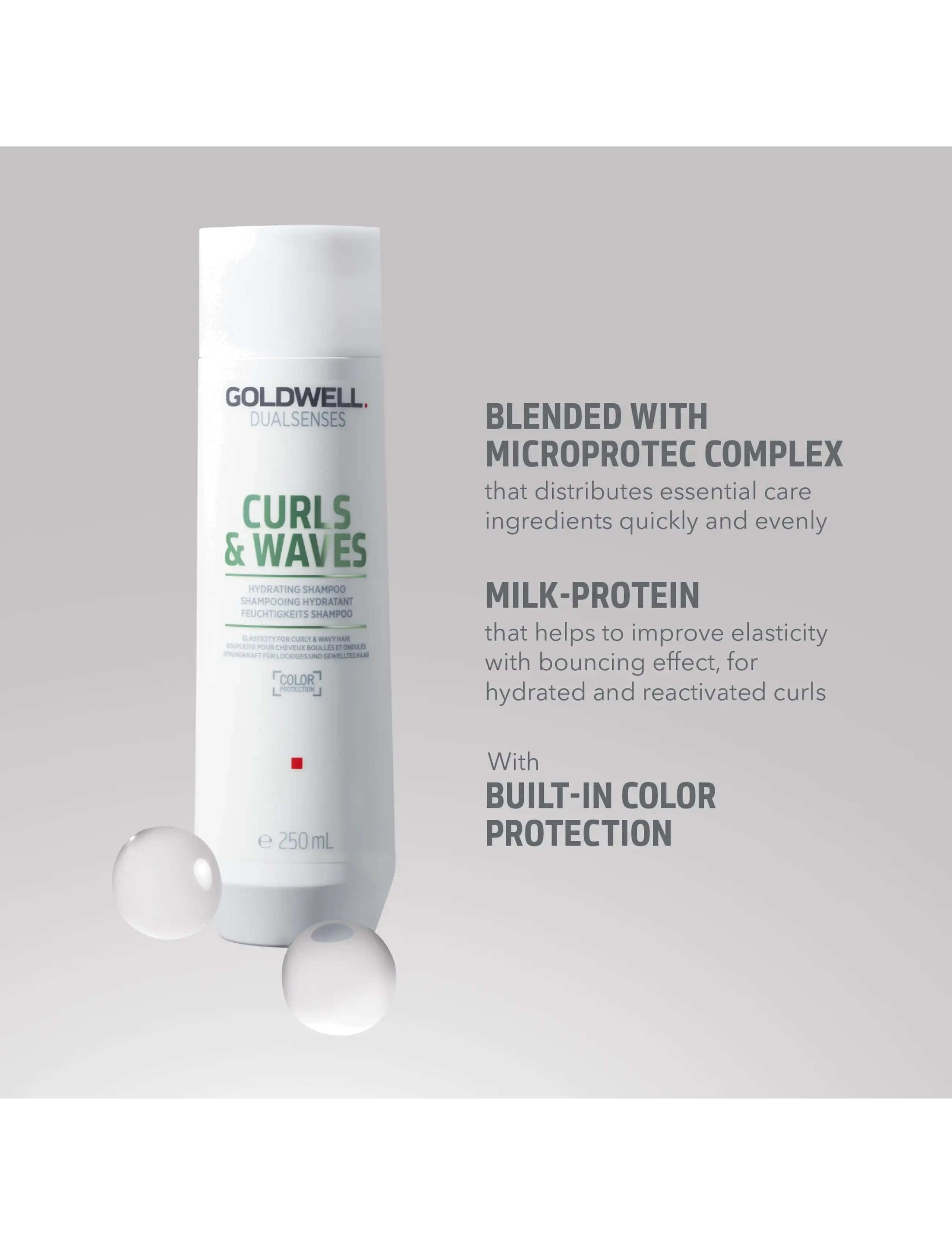 Goldwell - Goldwell Dualsenses Curls and Waves Shampoo 250 ml - shampoo - clear - 2