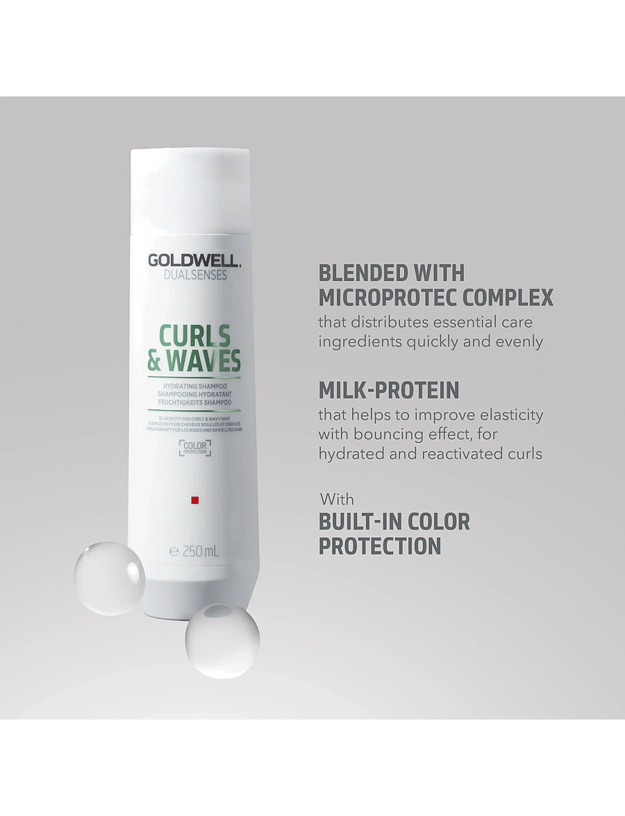 Goldwell - Goldwell Dualsenses Curls and Waves Shampoo 250 ml - clear - 2