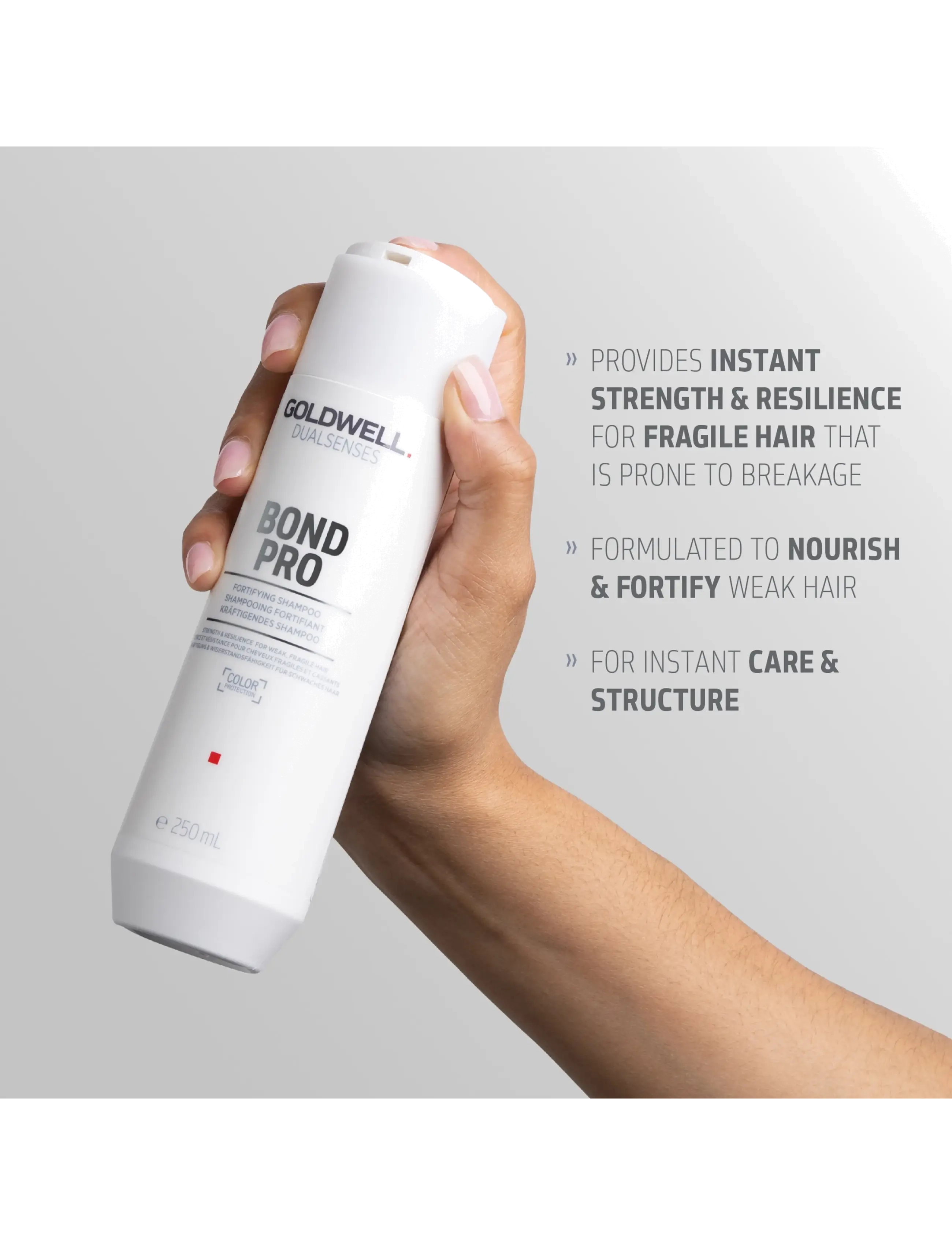 Goldwell - Goldwell Dualsenses Bond Pro Fortifying Shampoo 250 ml - shampoo - clear - 3