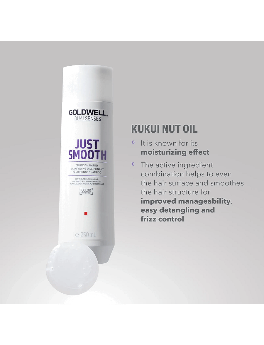 Goldwell - Goldwell Dualsenses Just Smooth Taming Shampoo 250 ml - Šampoon - clear - 2