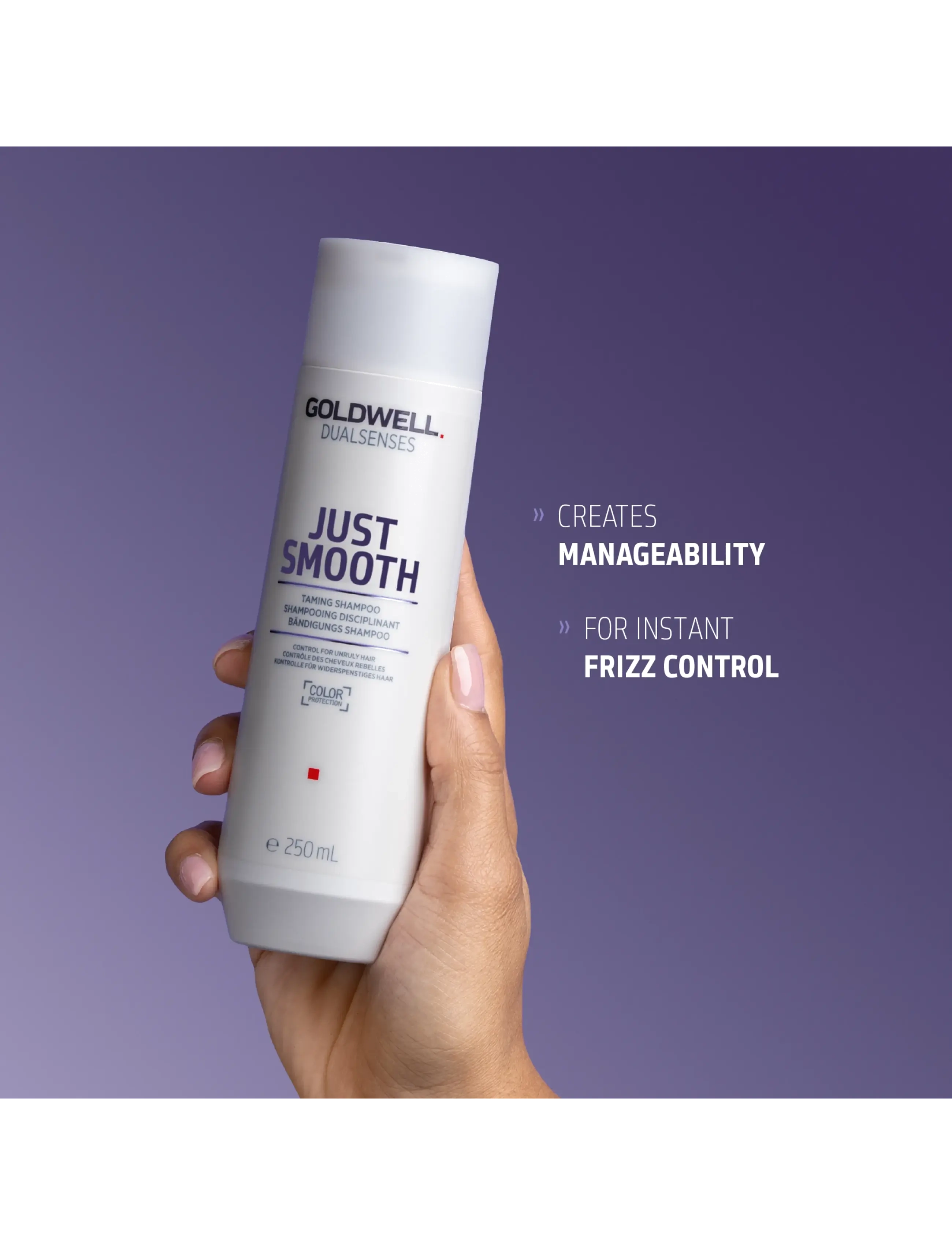 Goldwell - Goldwell Dualsenses Just Smooth Taming Shampoo 250 ml - clear - 3