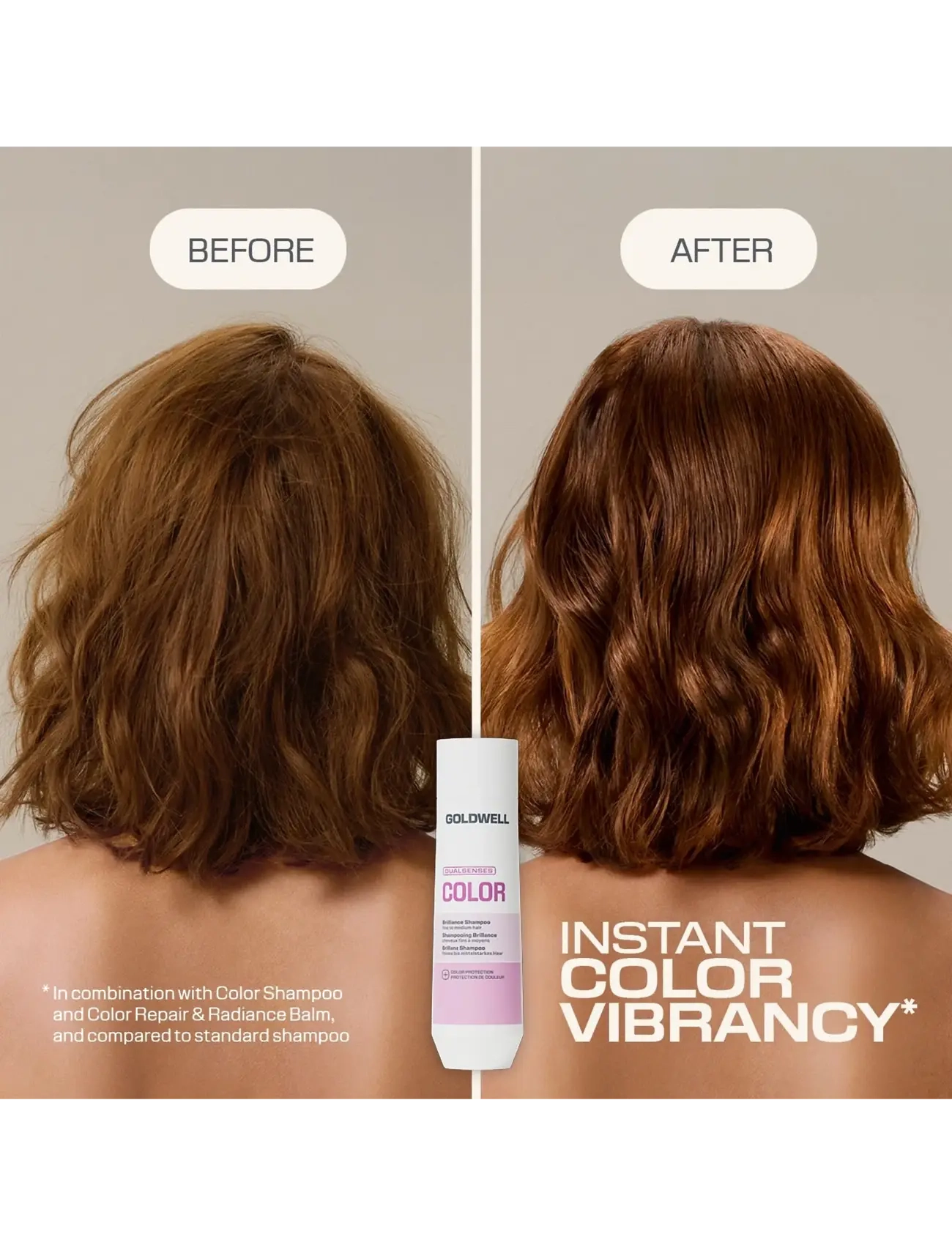 Goldwell - Goldwell Dualsenses Color Brilliance Shampoo 250ml - shampoo - clear - 3