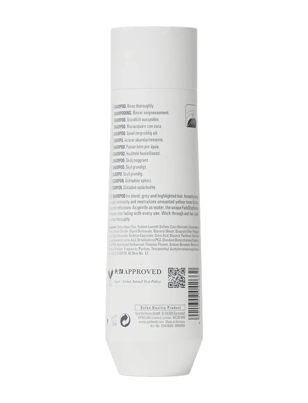 Goldwell Dualsenses Blondes & Highlights Anti-Yellow Shampoo schampo & balsam herr – bild 3