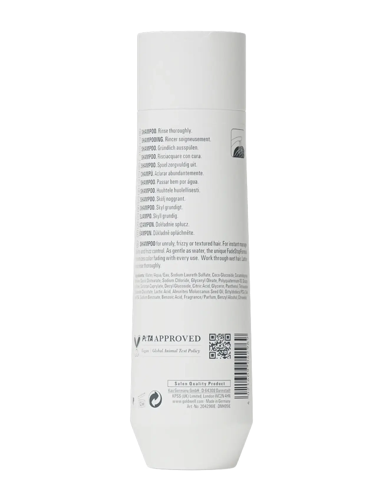 Goldwell - Goldwell Dualsenses Just Smooth Taming Shampoo 250ml - shampoo - clear - 1