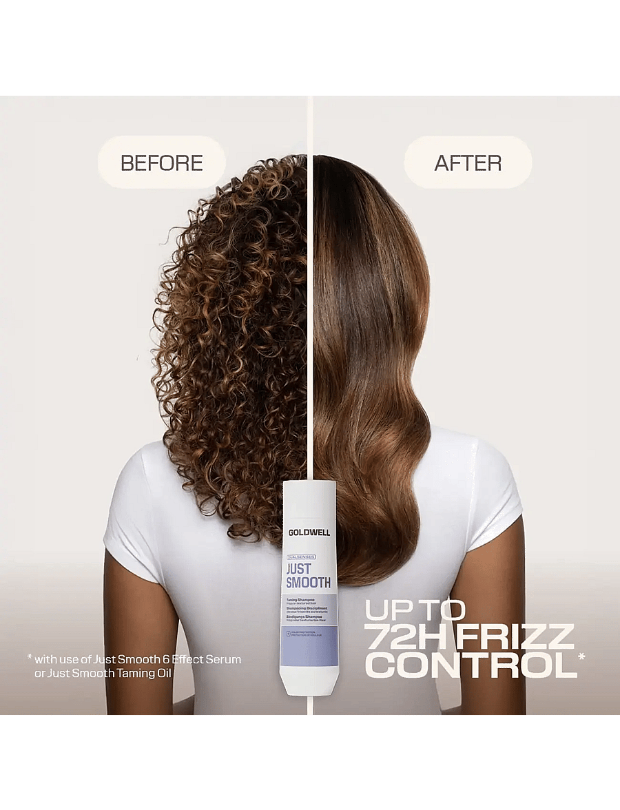 Goldwell - Goldwell Dualsenses Just Smooth Taming Shampoo 250ml - Šampoon - clear - 3