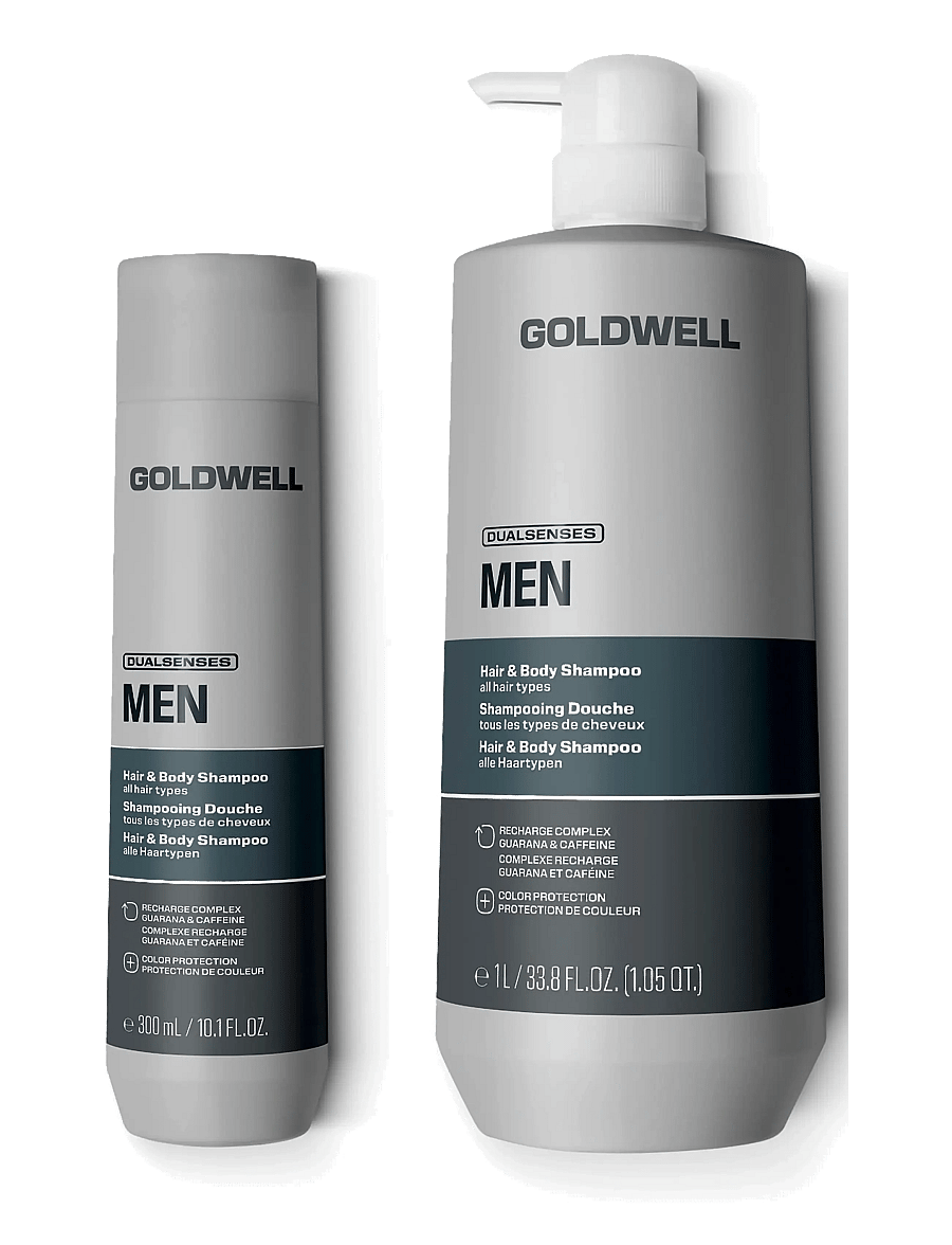 Goldwell - Goldwell Dualsenses Mens Hair & Body Shampoo 100ml - Šampoon - clear - 2
