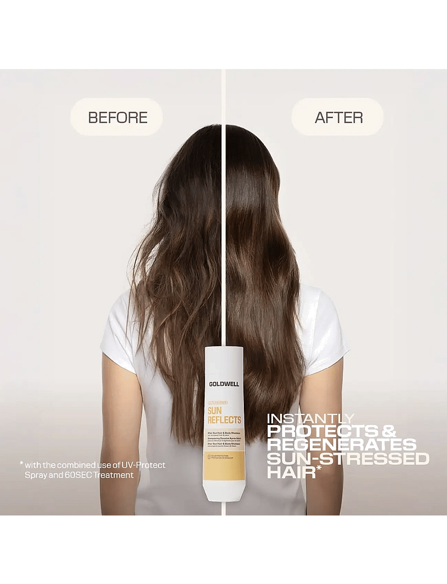 Goldwell - Goldwell Dualsenses Sun Reflects After-Sun Shampoo 250ml - Šampoon - clear - 2