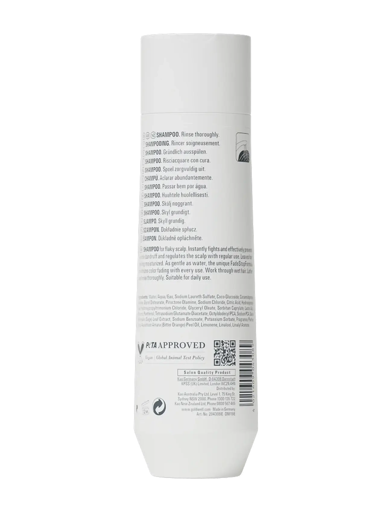 Goldwell - Goldwell Dualsenses Scalp Specialist Anti-Dandruff Shampoo 250ml - shampoo - clear - 1