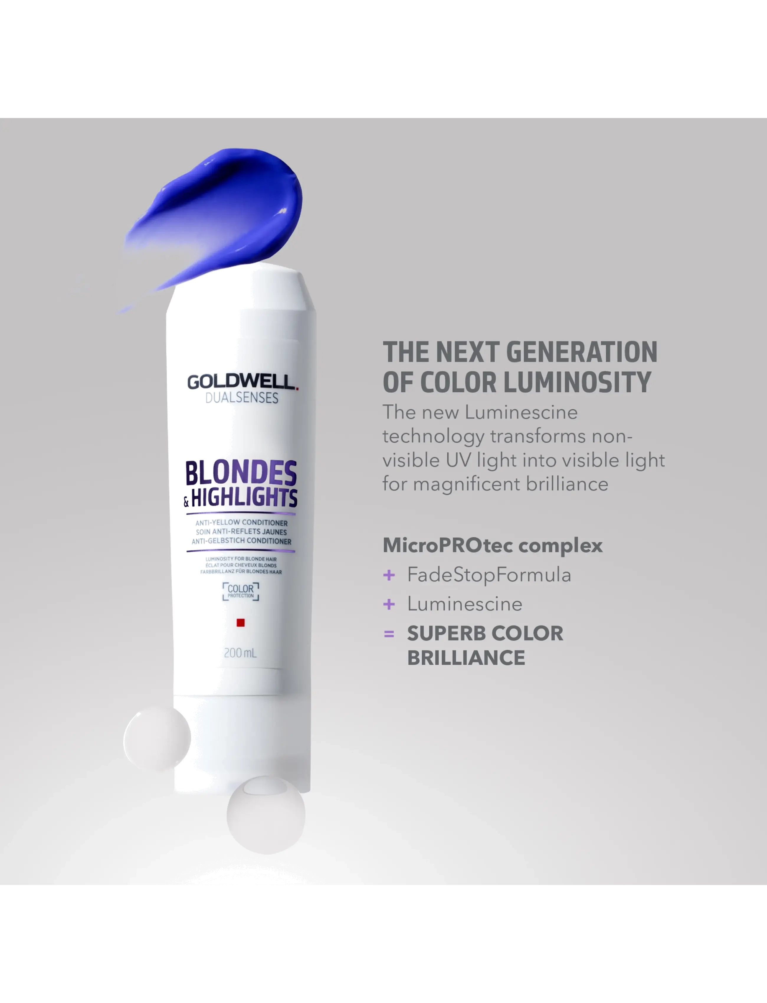 Goldwell - Goldwell Dualsenses Blonde & Highlights Anti-Yellow Conditioner 200 ml - silvershampoo - coloured - 2