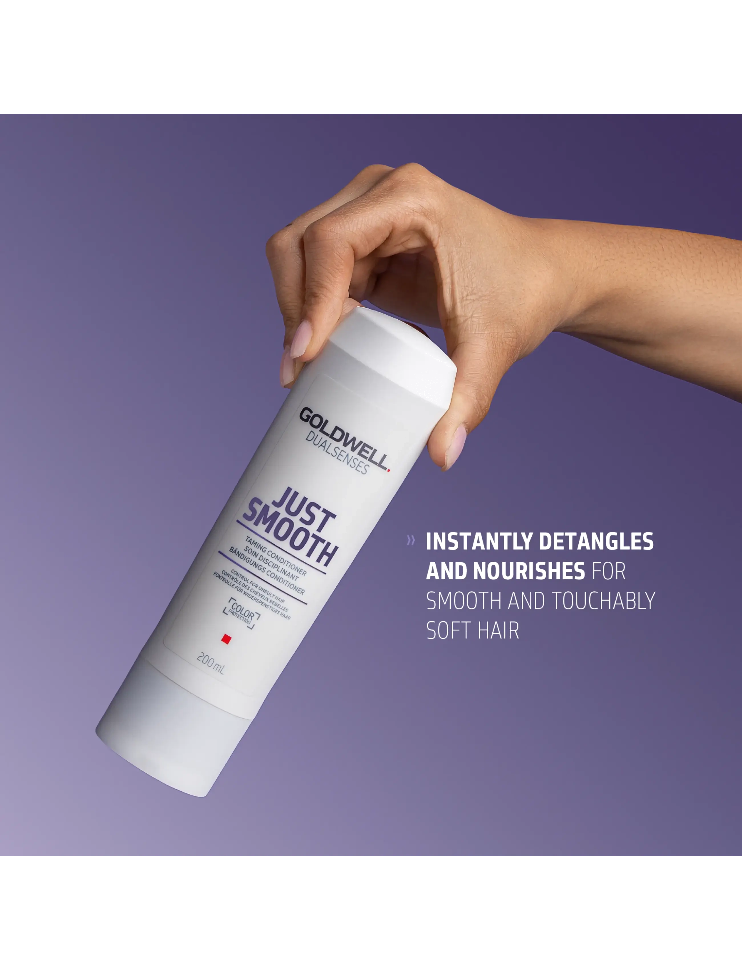 Goldwell - Goldwell Dualsenses Just Smooth Taming Conditioner 200 ml - clear - 3